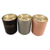 REGENT SCENTED CANDLE GREY JAR LARGE, BLACK ROSE & POMEGRANATE 210G, (103X80MM DIA)