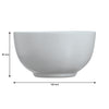 LUMINARC OPAL GREY BOWL, 750ML (140MM DIA)