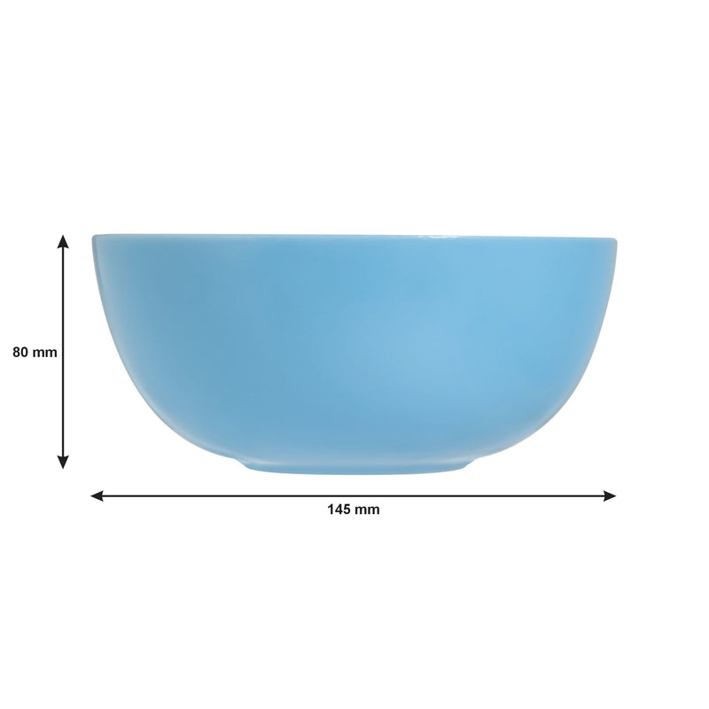 LUMINARC OPAL BLUE BOWL, 750ML (145MM DIA)