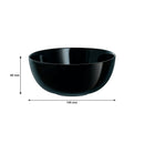 LUMINARC OPAL BLACK BOWL, 750ML (145MM DIA)