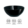 LUMINARC OPAL BLACK SMALL BOWL 350ML, 120MM DIA