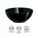 LUMINARC OPAL BLACK SMALL BOWL 350ML, 120MM DIA