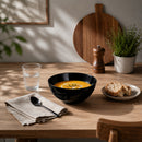 LUMINARC OPAL BLACK SMALL BOWL 350ML, 120MM DIA