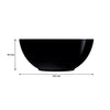 LUMINARC OPAL BLACK SMALL BOWL 350ML, 120MM DIA