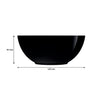 LUMINARC OPAL BLACK SMALL BOWL, 350ML (120MM DIA)