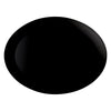 LUMINARC OPAL BLACK OVAL PLATE, 250X330MM