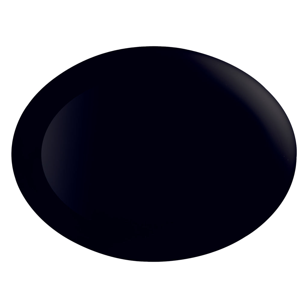 LUMINARC OPAL BLACK OVAL PLATE, (250X330MM)