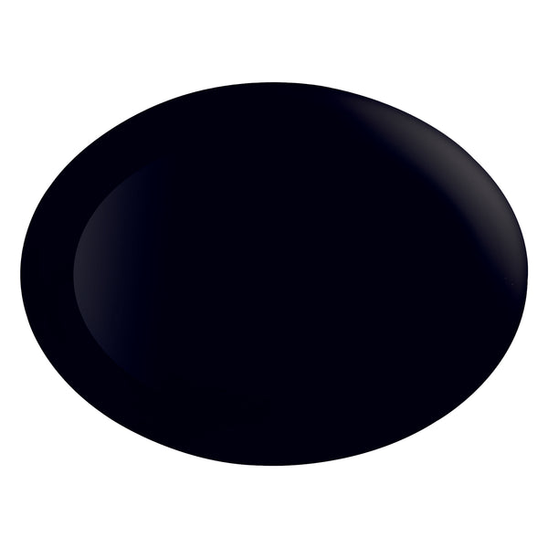 LUMINARC OPAL BLACK OVAL PLATE, (250X330MM)
