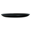 LUMINARC OPAL BLACK OVAL PLATE, 250X330MM