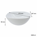CONSOL OPAL SALAD BOWL LARGE, (270MM DIA)