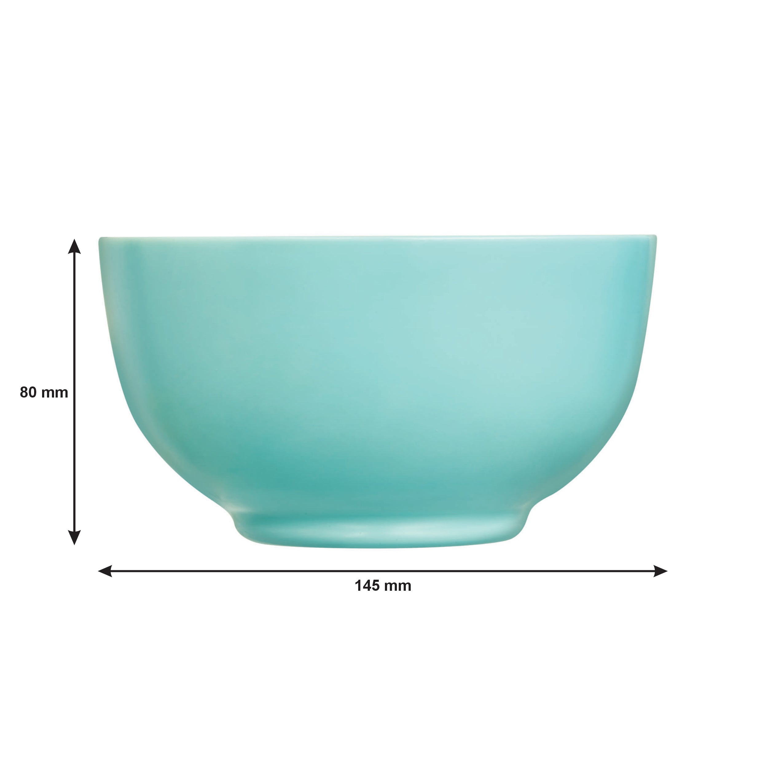 LUMINARC OPAL TURQUOISE BOWL 750ML, 145MM DIA