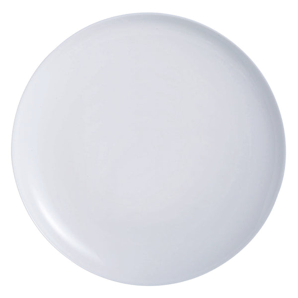 LUMINARC OPAL FRIENDS TIME TEMPERED WHITE PIZZA PLATE, (320MM DIA)