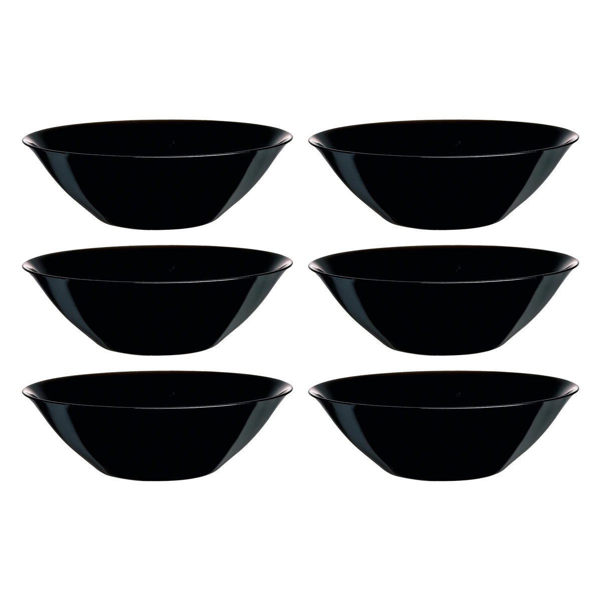 LUMINARC OPAL CARINE BLACK SALAD BOWL 3L, 270MM DIA
