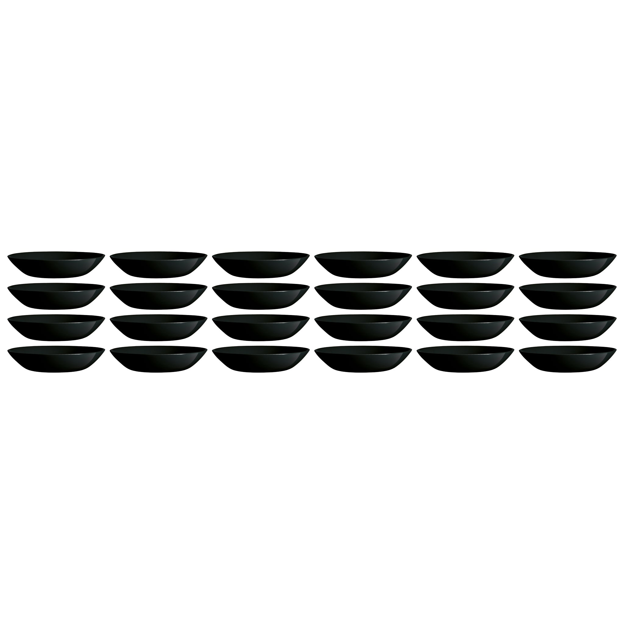 LUMINARC OPAL BLACK SOUP BOWL 780ML, 200MM DIA