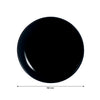 LUMINARC OPAL BLACK SIDE PLATE, 190MM DIA