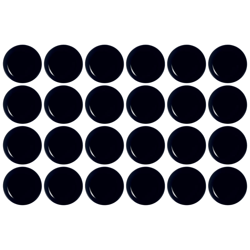LUMINARC OPAL BLACK SIDE PLATE, (190MM DIA)