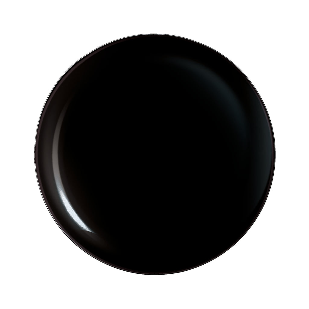 LUMINARC OPAL BLACK DINNER PLATE, 270MM DIA