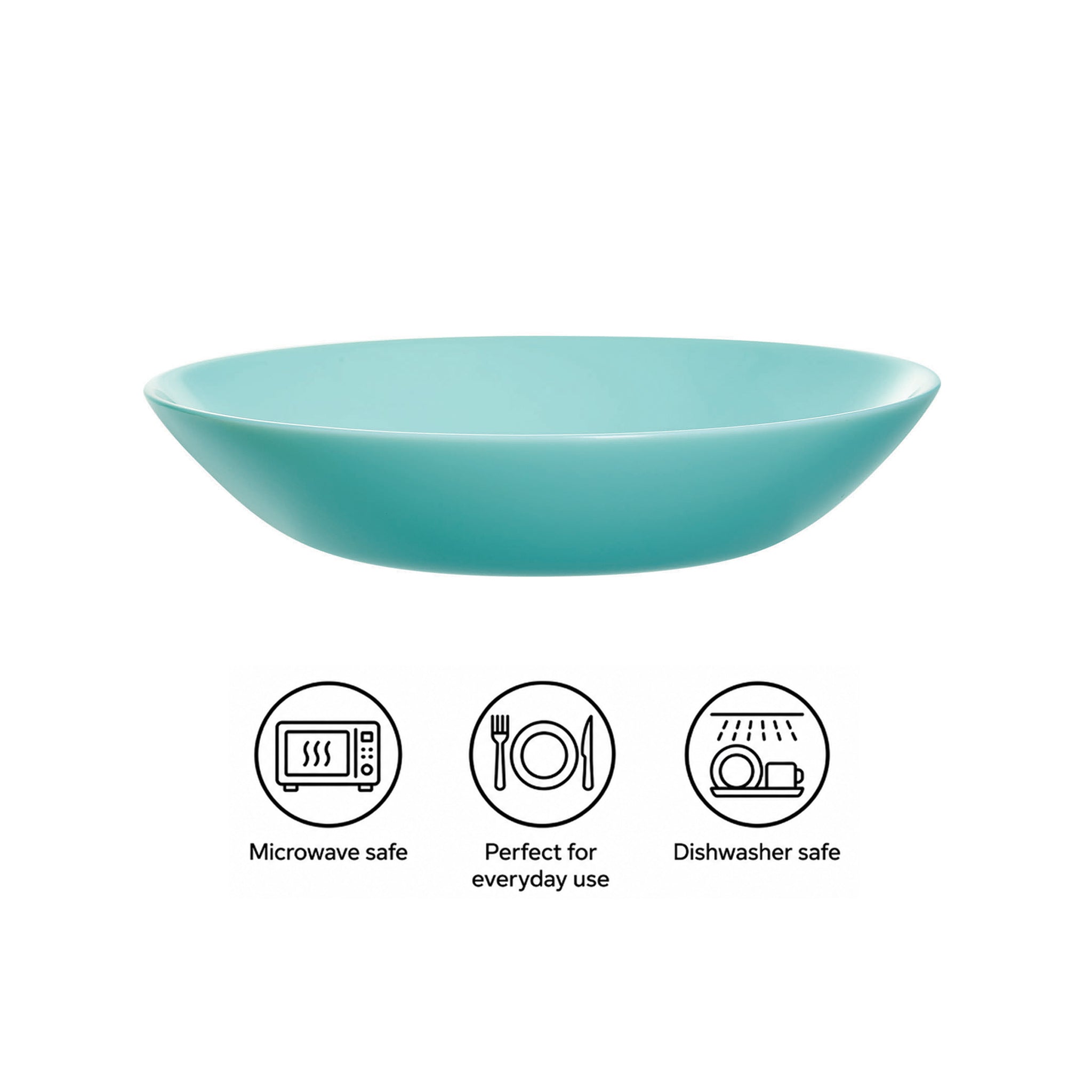 LUMINARC OPAL TURQUOISE SOUP BOWL 780ML, 200MM DIA