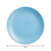 LUMINARC OPAL BLUE SIDE PLATE, (190MM DIA)