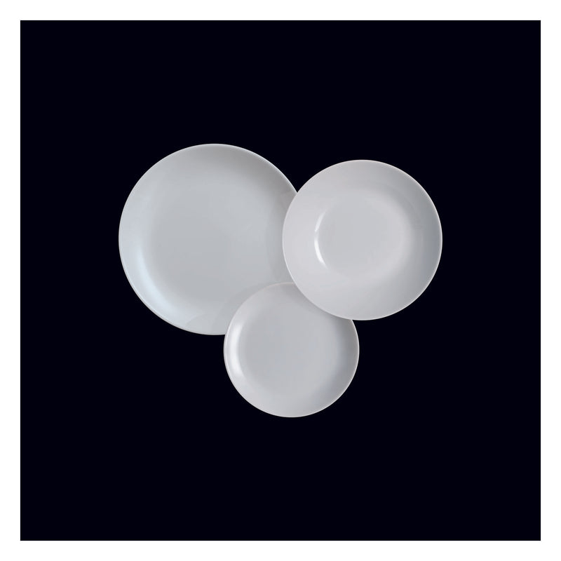 LUMINARC OPAL GREY SIDE PLATE, (190MM DIA)