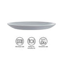 LUMINARC OPAL GREY SIDE PLATE, 190MM DIA