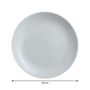 LUMINARC OPAL GREY SIDE PLATE, (190MM DIA)