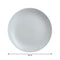 LUMINARC OPAL GREY SIDE PLATE, (190MM DIA)