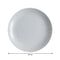 LUMINARC OPAL GREY DINNER PLATE, (270MM DIA)