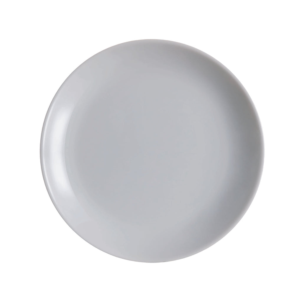 LUMINARC OPAL GREY DINNER PLATE, 270MM DIA
