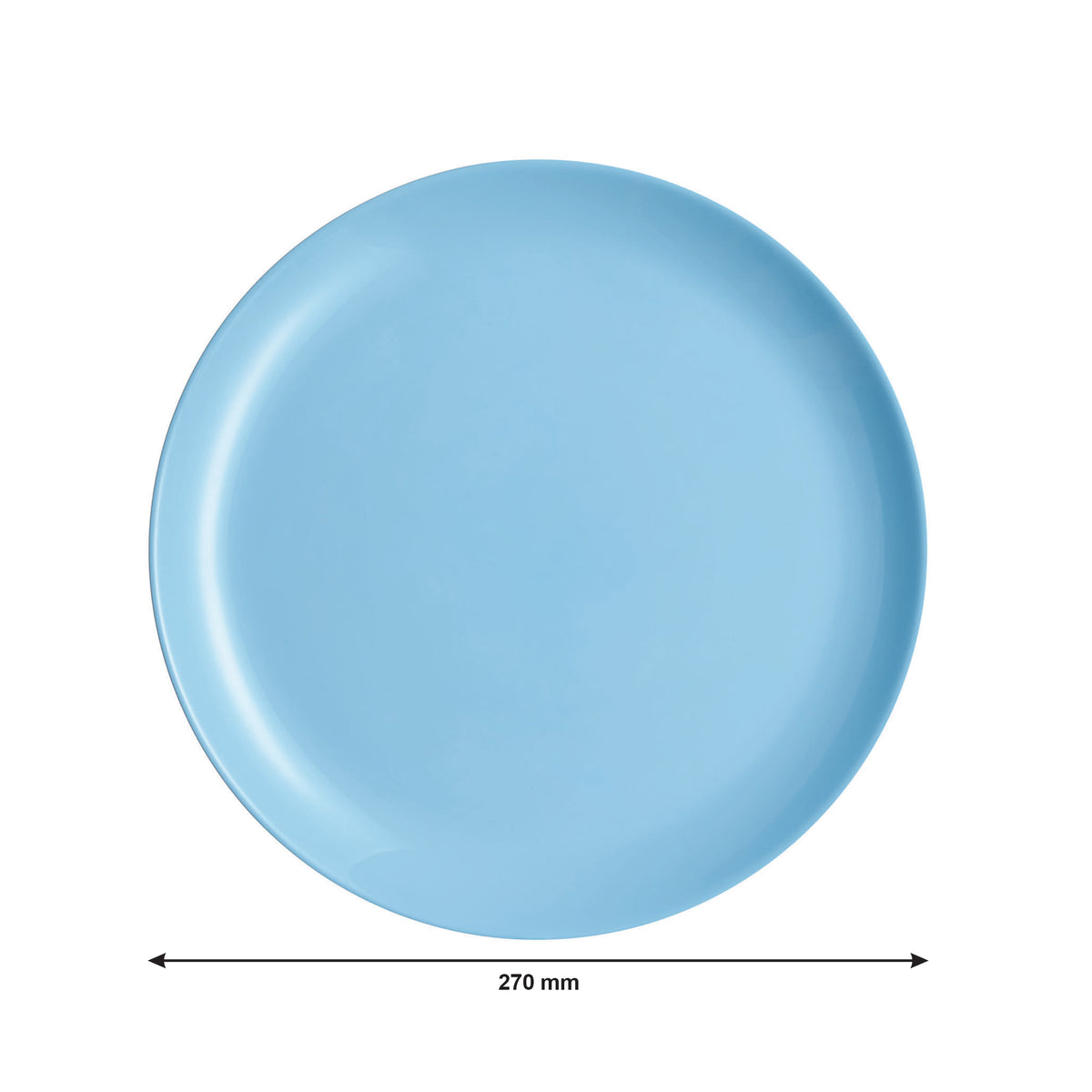 LUMINARC OPAL BLUE DINNER PLATE, 270MM DIA