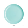 LUMINARC OPAL TURQUOISE DINNER PLATE, 270MM DIA