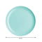 LUMINARC OPAL TURQUOISE DINNER PLATE, (270MM DIA) CARTON