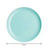 LUMINARC OPAL TURQUOISE DINNER PLATE, (270MM DIA) CARTON