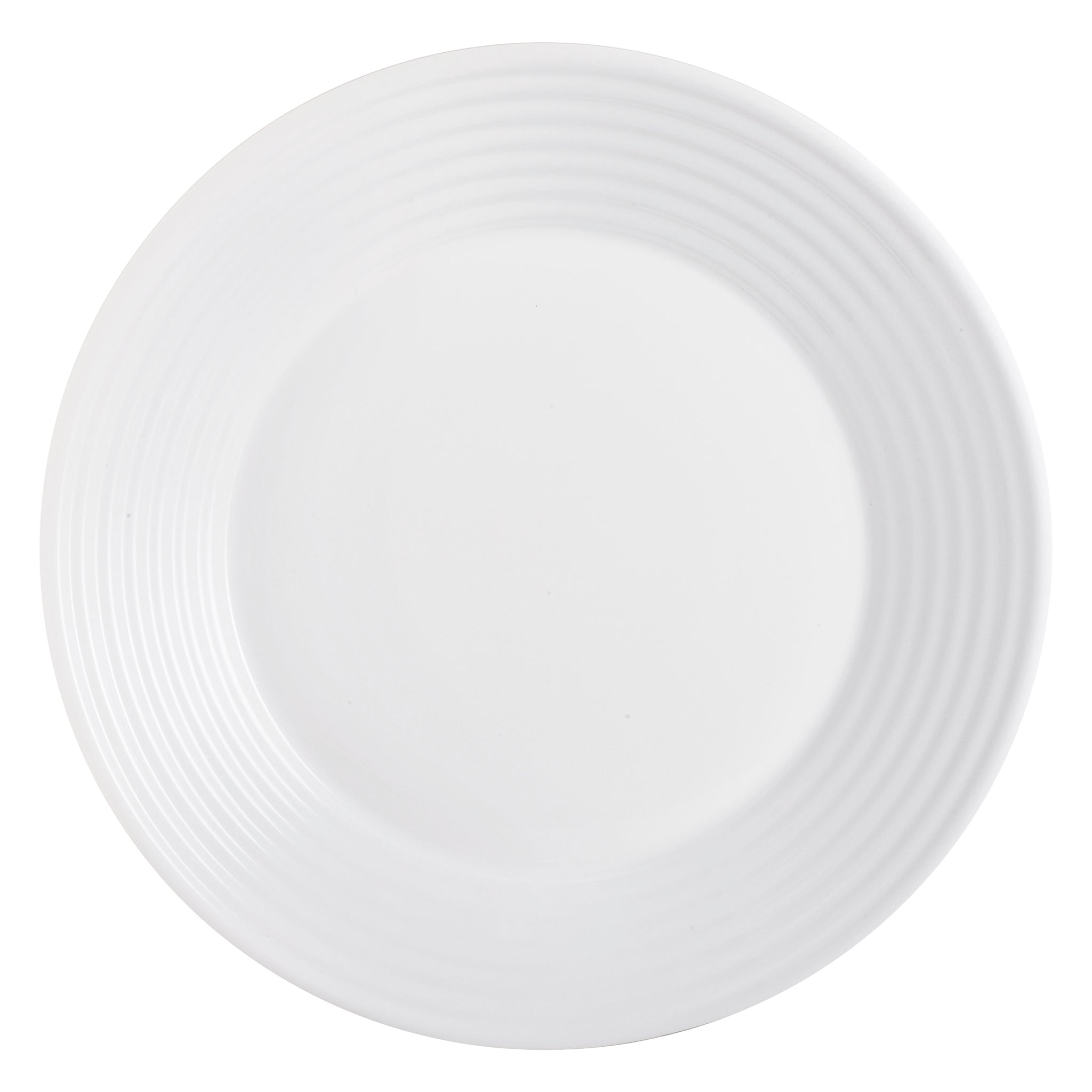 LUMINARC STAIRO WHITE OPAL TEMPERED DINNER PLATE, 250MM DIA