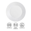 LUMINARC STAIRO WHITE OPAL TEMPERED DINNER PLATE, 250MM DIA