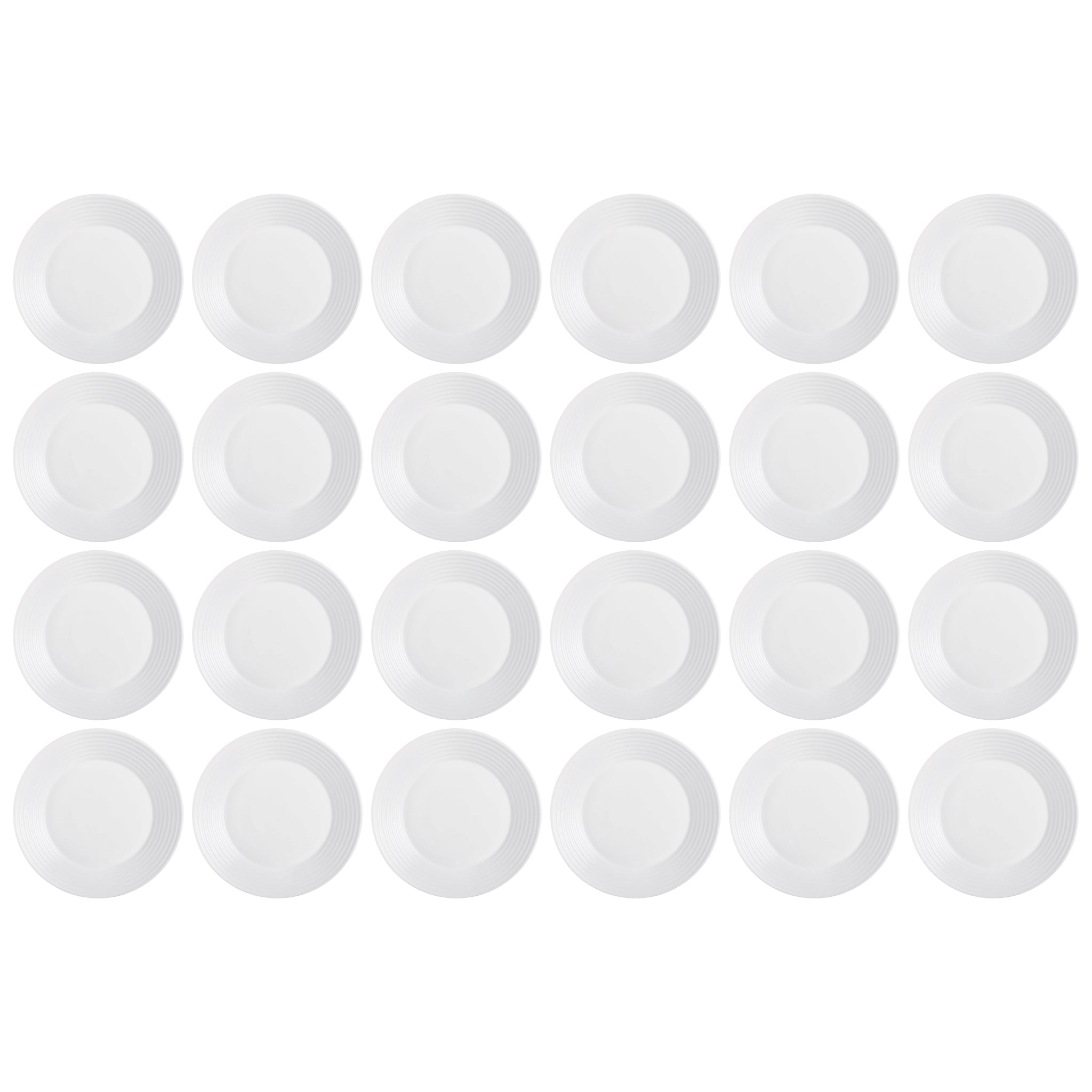 LUMINARC STAIRO WHITE OPAL TEMPERED DINNER PLATE, 250MM DIA