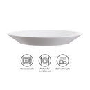 LUMINARC STAIRO WHITE OPAL TEMPERED SOUP PLATE 800ML, 230MM DIA