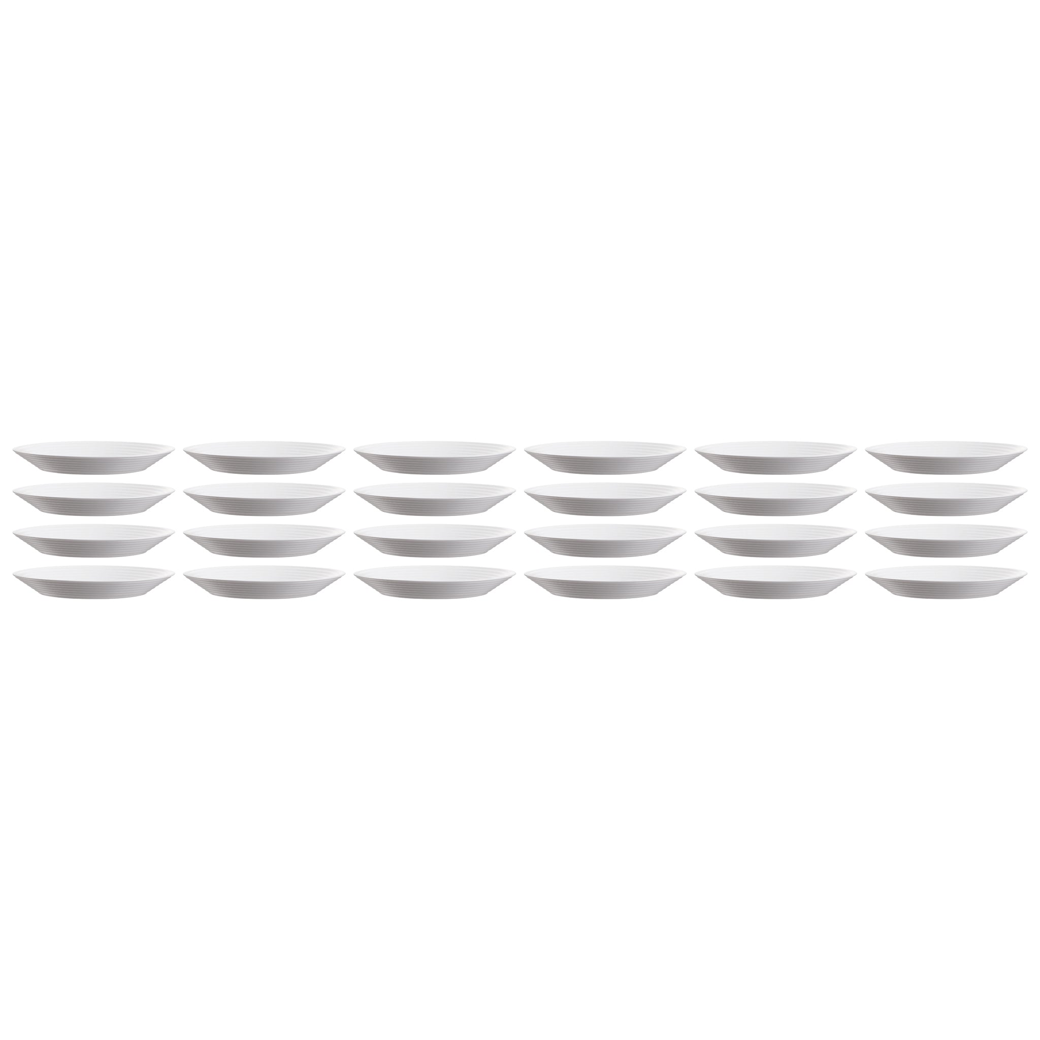 LUMINARC STAIRO WHITE OPAL TEMPERED SOUP PLATE 800ML, 230MM DIA
