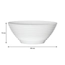 LUMINARC STAIRO WHITE OPAL TEMPERED GLASS NOODLE BOWL, 1LT (180MM DIA)
