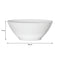 LUMINARC STAIRO WHITE OPAL TEMPERED GLASS NOODLE BOWL, 1LT (180MM DIA)