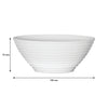 LUMINARC STAIRO WHITE OPAL TEMPERED GLASS NOODLE BOWL, 1LT (180MM DIA)
