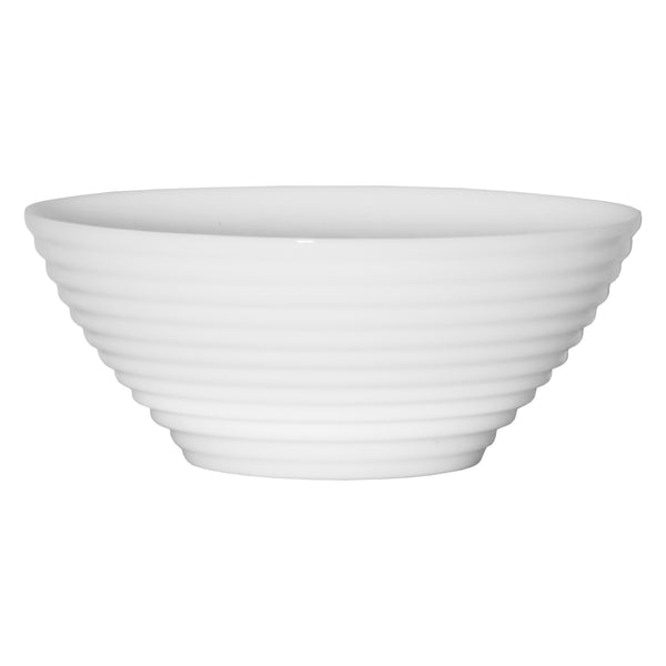 LUMINARC STAIRO WHITE OPAL TEMPERED GLASS NOODLE BOWL, 1LT (180MM DIA)