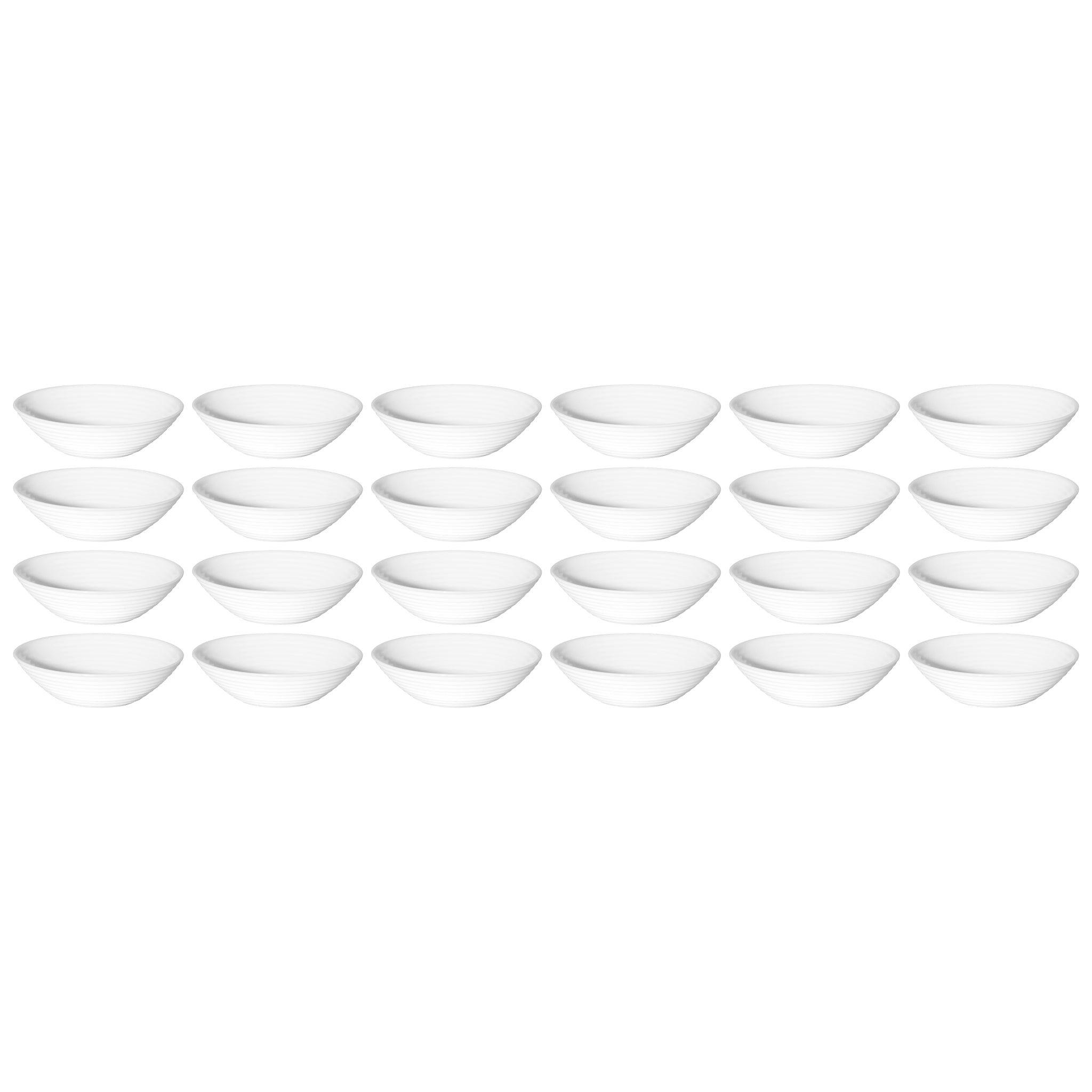 LUMINARC STAIRO WHITE OPAL TEMPERED GLASS MULTI-PURPOSE BOWL 450ML, 160MM DIA