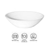 LUMINARC STAIRO WHITE OPAL TEMPERED GLASS MULTI-PURPOSE BOWL 450ML, 160MM DIA
