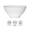 LUMINARC STAIRO WHITE OPAL TEMPERED GLASS RICE BOWL 300ML, 120MM DIA