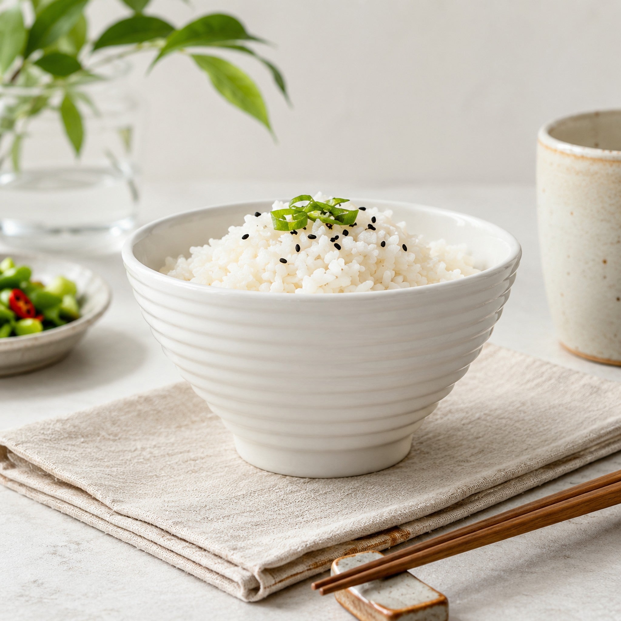 LUMINARC STAIRO WHITE OPAL TEMPERED GLASS RICE BOWL 300ML, 120MM DIA
