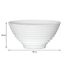 LUMINARC STAIRO WHITE OPAL TEMPERED GLASS RICE BOWL 300ML, 120MM DIA