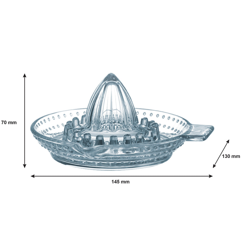 LUMINARC GLASS CITRUS JUICER, (145/130MM DIAX60MM)