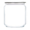 LUMINARC FLAT LID JAR GREY, 750ML (100MM DIA)