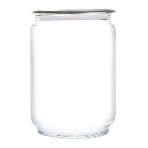 LUMINARC FLAT LID JAR GREY, 1LT (100MM DIA)